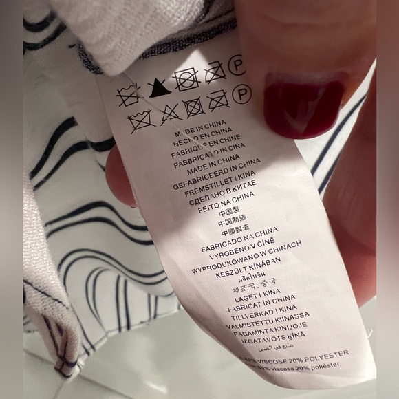 Michael Kors Navy & White Striped Tunic, Size XL - Picture 6 of 9